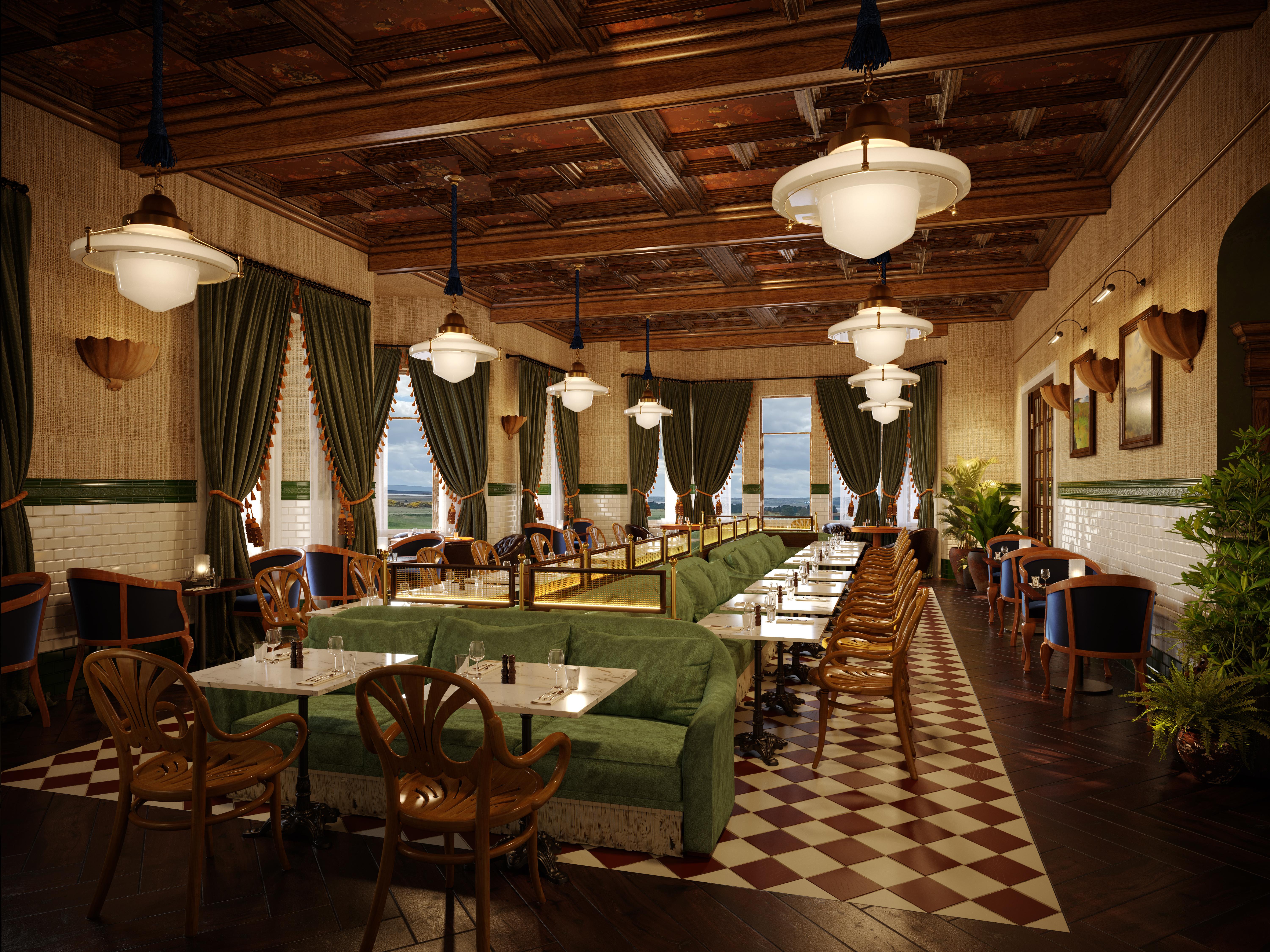Dornoch Station Hotell Exteriör bild The interior of the restaurant